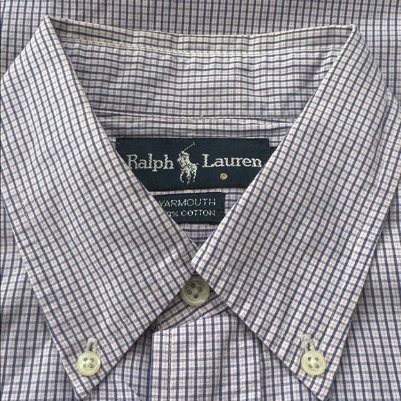 Ralph Lauren Checked Gingham Print Button Down Shirt - Picture 7 of 7